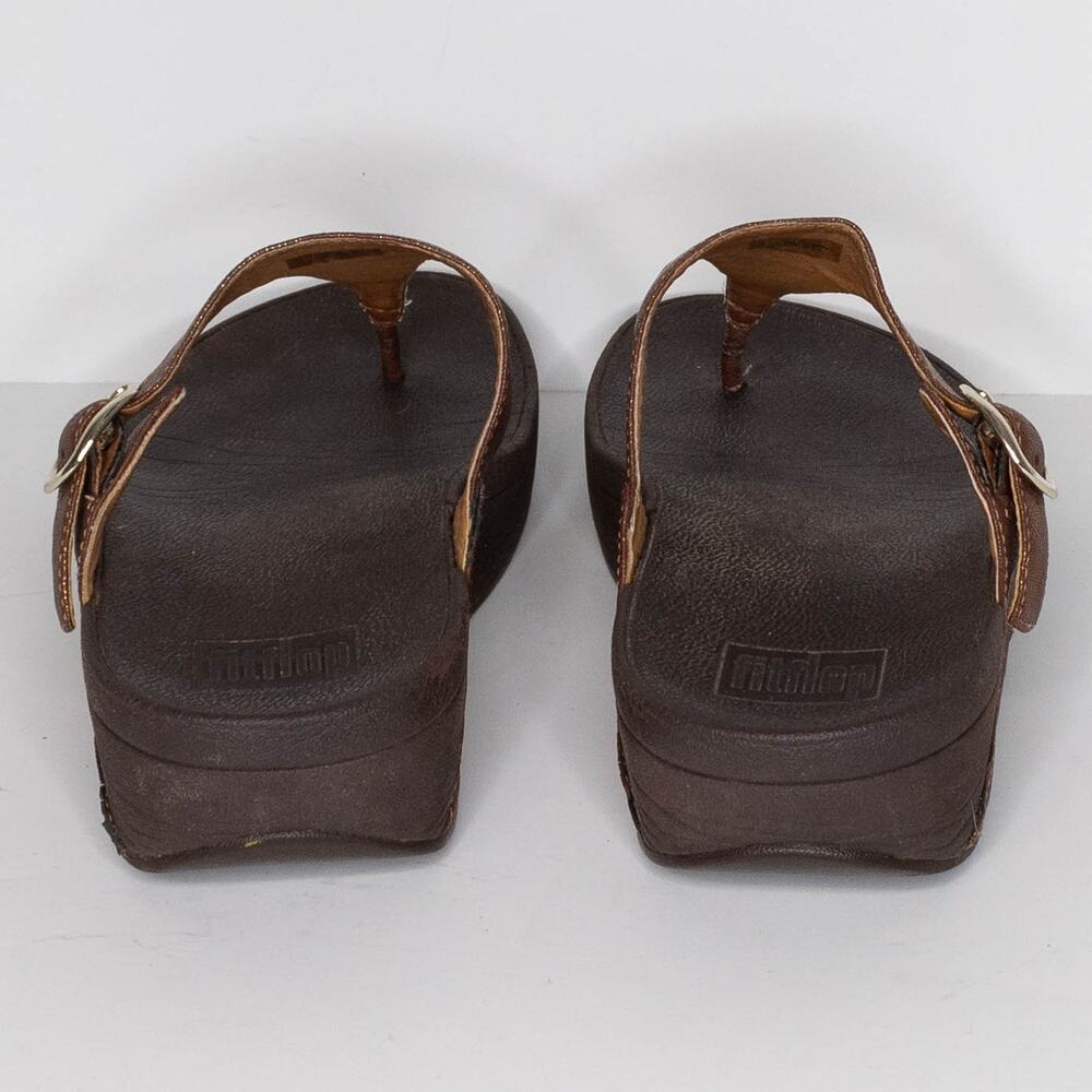 FitFlop Womens Sandals The Skinny Minimalist Casual Boho Coastal Brown Size 7 AR - Picture 4 of 7